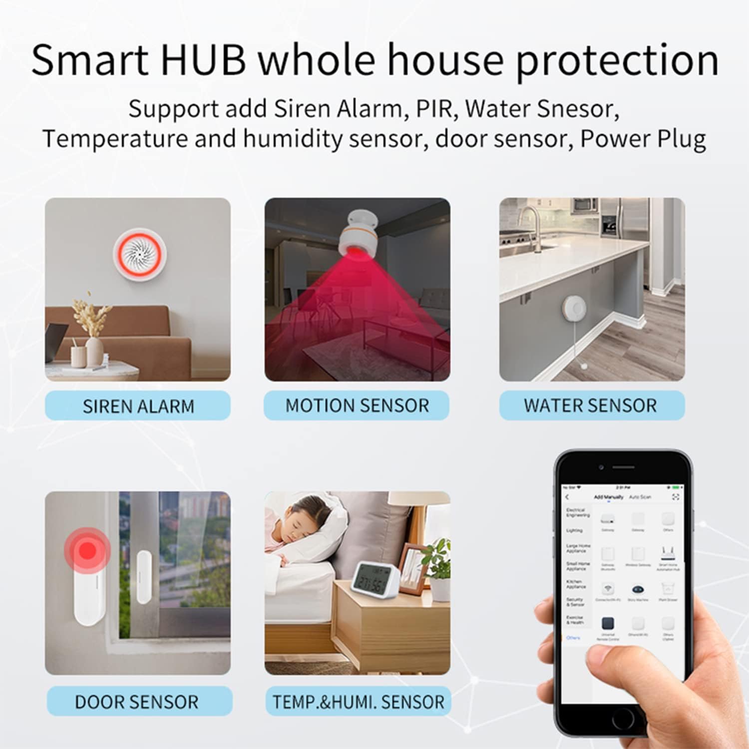 ZigBee Gateway Smart Home Hub Voice and APP Remote Control Intelligent Bridge Wired