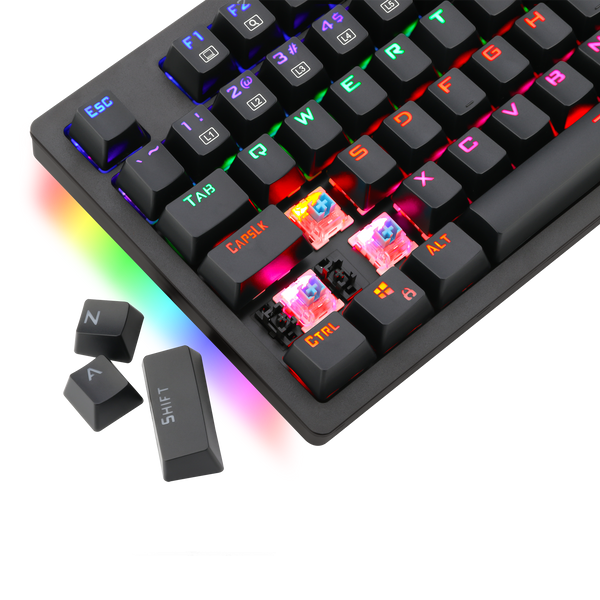 T-DAGGER Bermuda T-TGK312-BK Gaming Mechanical Keyboard Rainbow Backlight