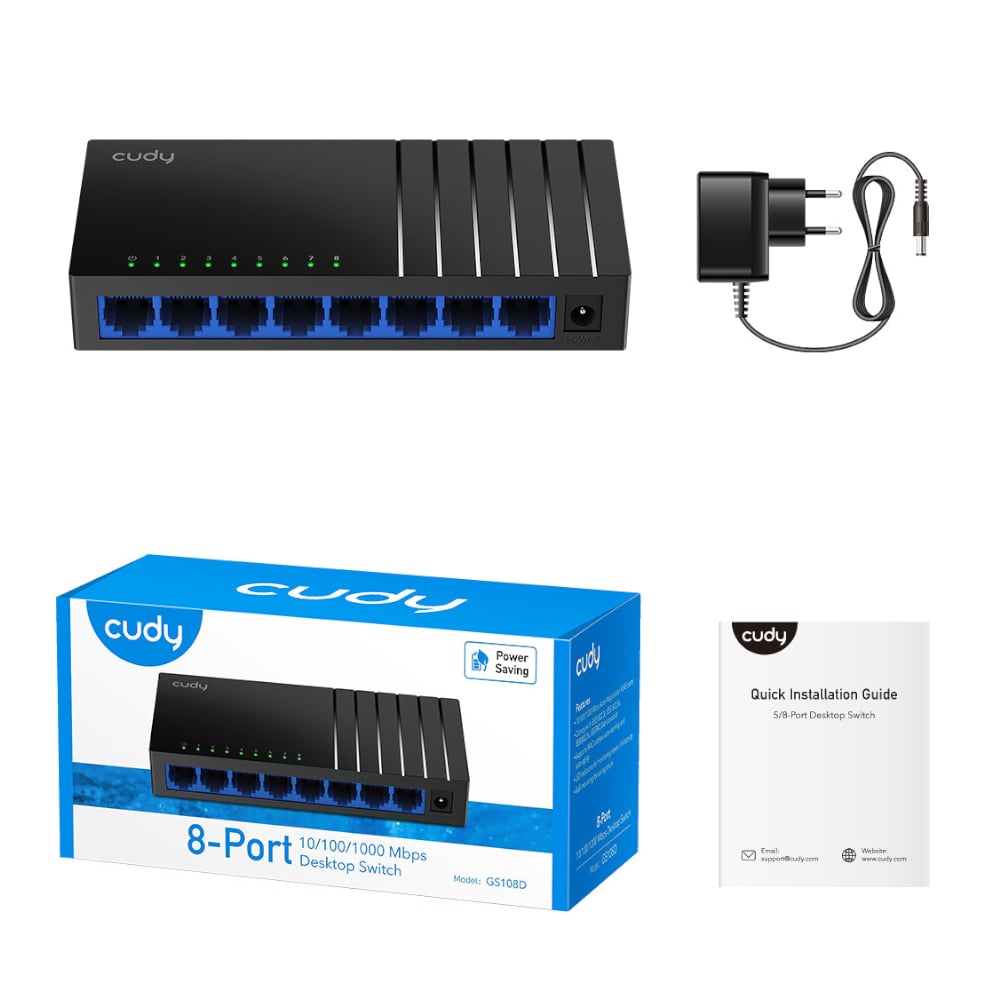 Cudy 8-Port Gigabit Metal Switch