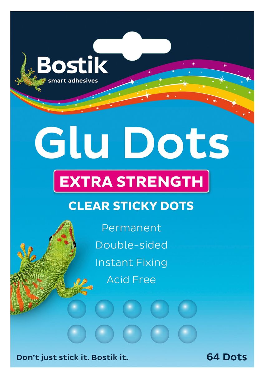 Bostik Glu Dots Extra Strength - 64 Dots