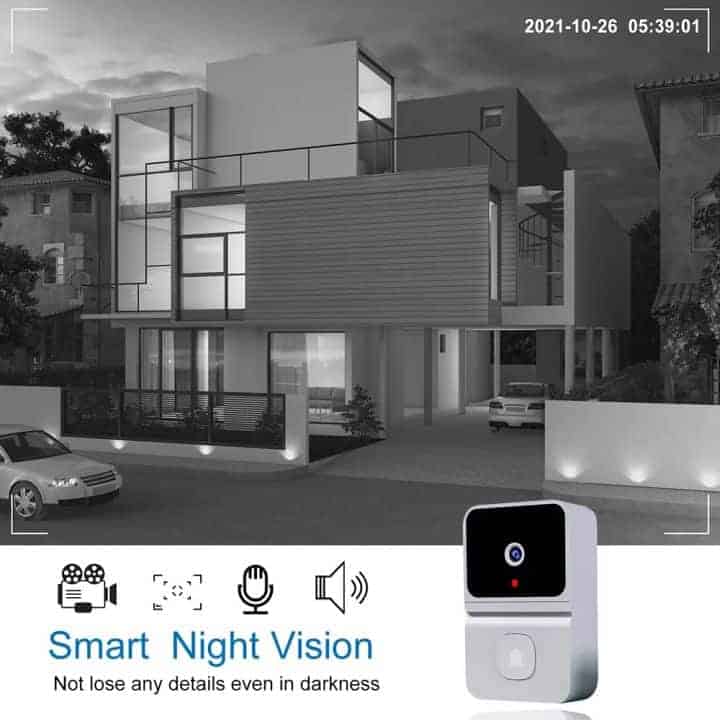 Smart Mini Doorbell Camera Wifi Smart Home Black