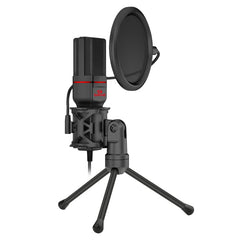 Redragon SEYFERT 3.5mm Aux Gaming Mic and Tripod - Black