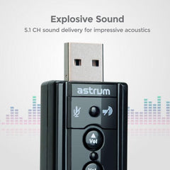 7.1CH External Stereo USB Sound Card SC080