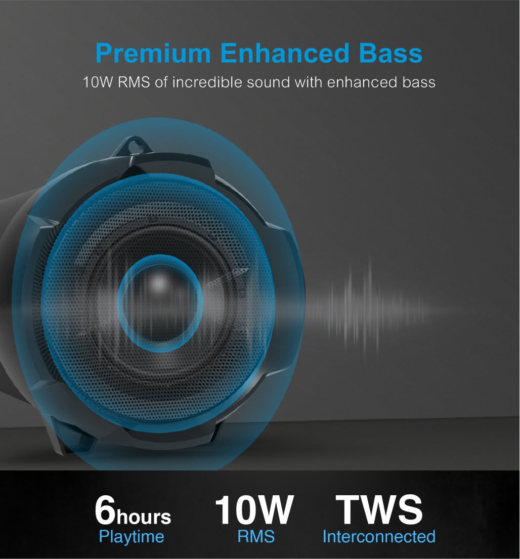 TWS True Wireless Round Barrel Speaker ST330