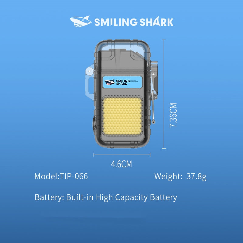 Smiling Shark TIP066 Mini Rechargeable Work Light Arc Electric Lighter COB Floodlight Light