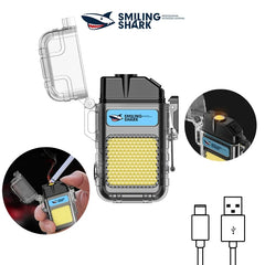 Smiling Shark TIP066 Mini Rechargeable Work Light Arc Electric Lighter COB Floodlight Light