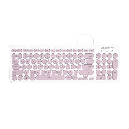 Alcatroz Jellybean U2000 Keyboard and Mouse White Peach - Open Box
