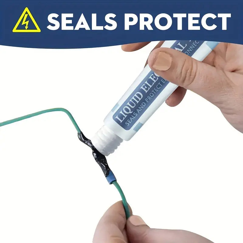 JUE-FISH Liquid Insulating Rubber Coat Seals and Protects Electrical Connections 30ml