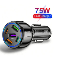 Cigarette Lighter Car Charger - Black