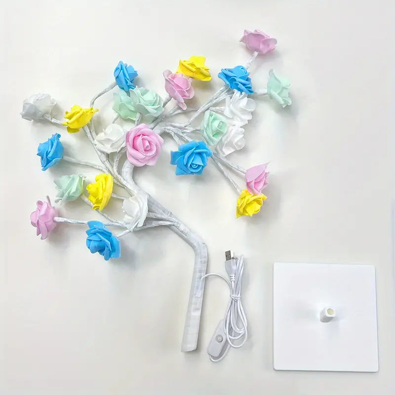 Magical Multicolor Rose Flower Tree Lamp