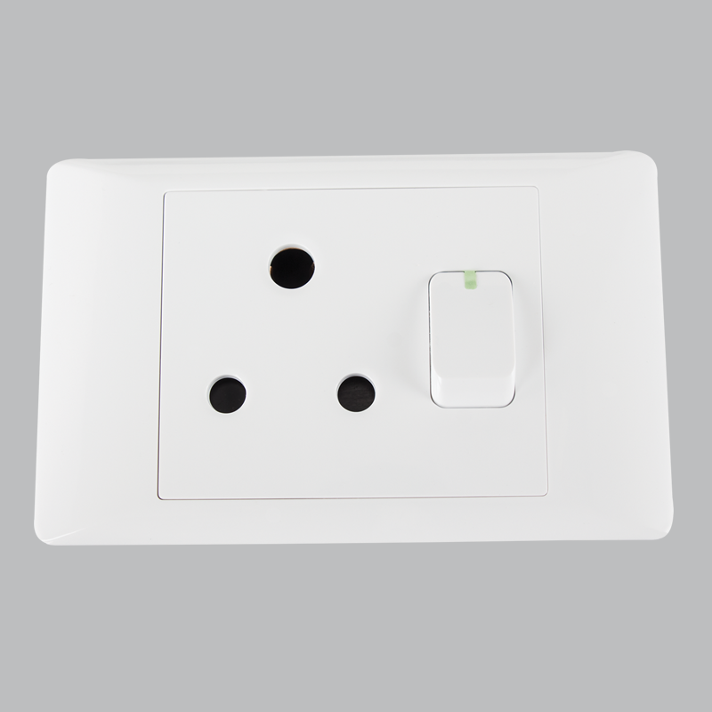 Brightstar EPL301 White 16 AMP 2x4 Wall Switch Socket