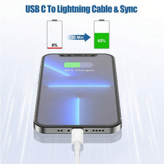 Fast Charging Data Cable Lighting to Type C for iPhone Efficient Quick Charging Cable