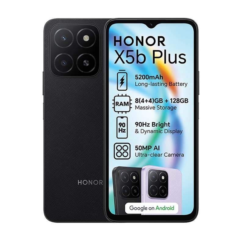 Honor X5b Plus 4G Dual Sim 128GB -  Midnight Black