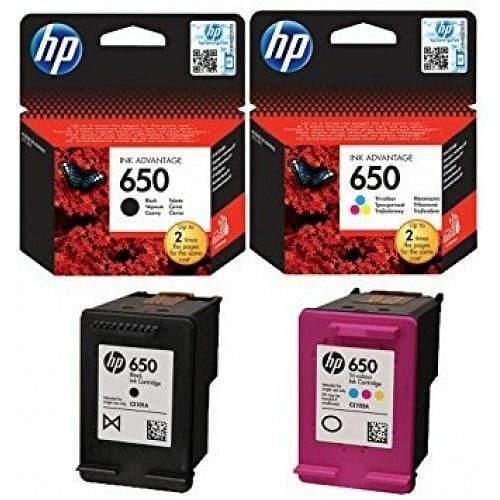 HP 650 Black plus 650 Tri-Colour Ink Cartridges Combo Pack durban-umhlanga Geekware-tech