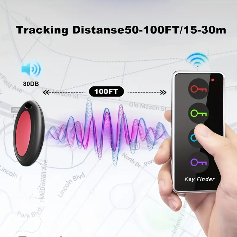 Key Finder 1 Transmitter and 4 Receivers