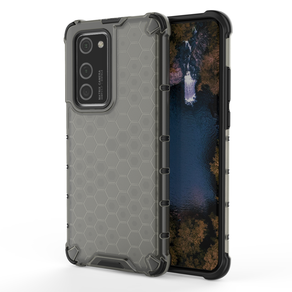 Huawei P40 Pro Shockproof Honeycomb Cover - Grey