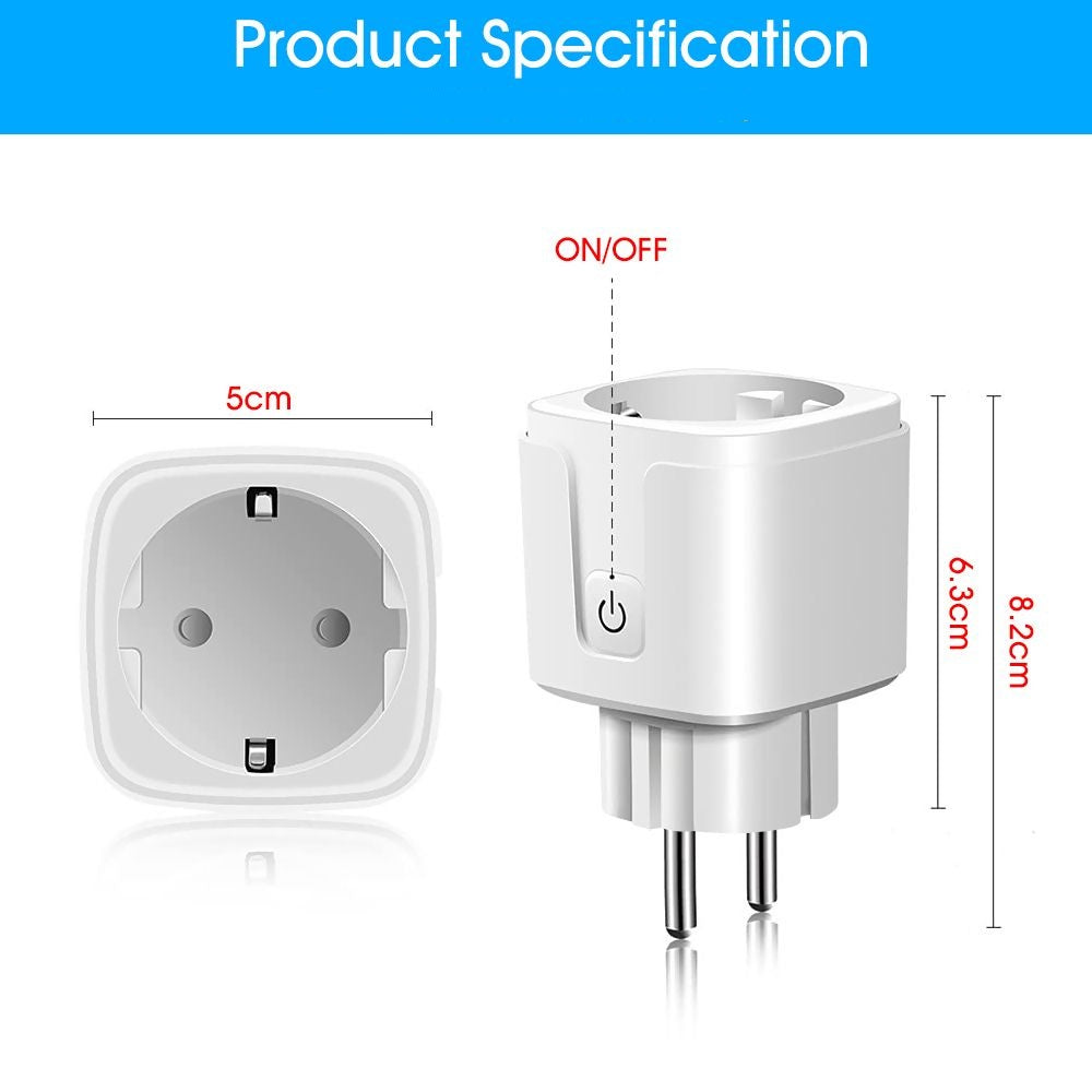 Smart WiFi Plug EU standard 2 Pin Wireless Remote Socket