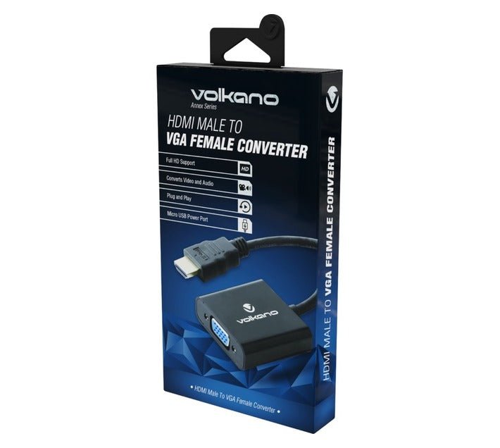 Volkano Annex Series HDMI Male to VGA Female Converter Adapter