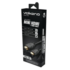 Volkano Transfer series Mini HDMI to HDMI cable 1.2meter - Black