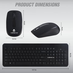 Volkano Wireless Keyboard and Mouse Combo Cobalt Series - No Box