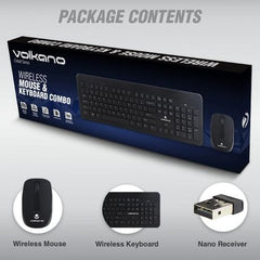 Volkano Wireless Keyboard and Mouse Combo Cobalt Series - No Box