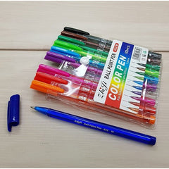 10pcs Zhi Ji Assorted Color Ball Point Pen