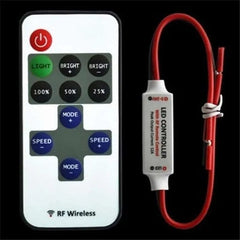 12V Wireless RF Remote Switch Dimmer Controller for LED Strip Light