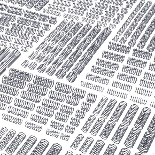 200pc Pack of Assorted Galvanized Springs