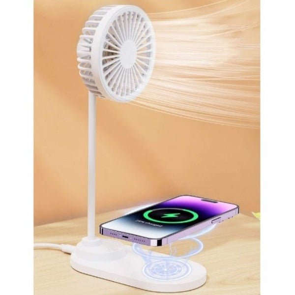 5w 4-In-1 Multi-Functional Fan Wireless Charger