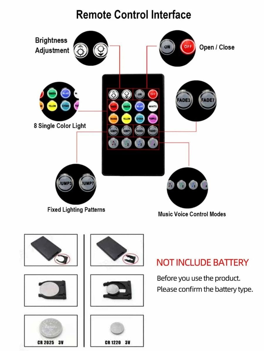 7 Color LED Car Light #1 Best 7-Color LED Car Light – Geekware Tech