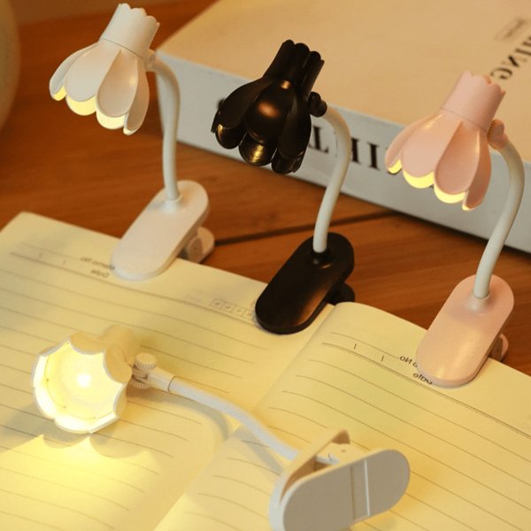 Adjustable Bellflower Shaped Led Clip-on Desk Lamp