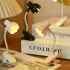 Adjustable Bellflower Shaped Led Clip-on Desk Lamp