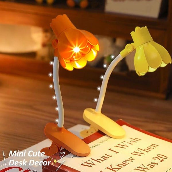 Adjustable Bellflower Shaped Led Clip-on Desk Lamp