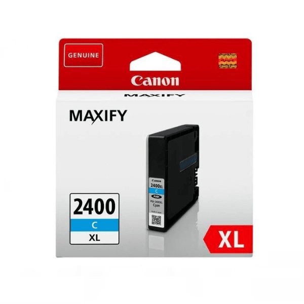 Canon PGI-2400XLC Cyan High Yield Printer Ink Cartridge Original Single-pack