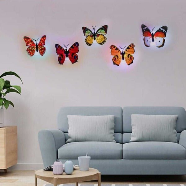 Colorful Luminous Butterfly Night Light - 5 pcs