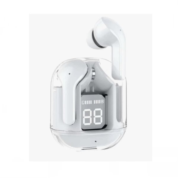 Digital Display Wireless Earphone White