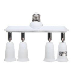 E27 to 4 x E27 Adjustable Light Bulb Adapter