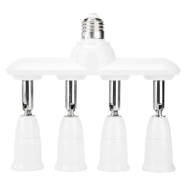 E27 to 4 x E27 Adjustable Light Bulb Adapter