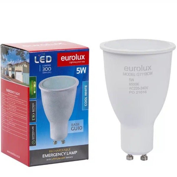 Eurolux 5W Led Rechargeable Downlighters
