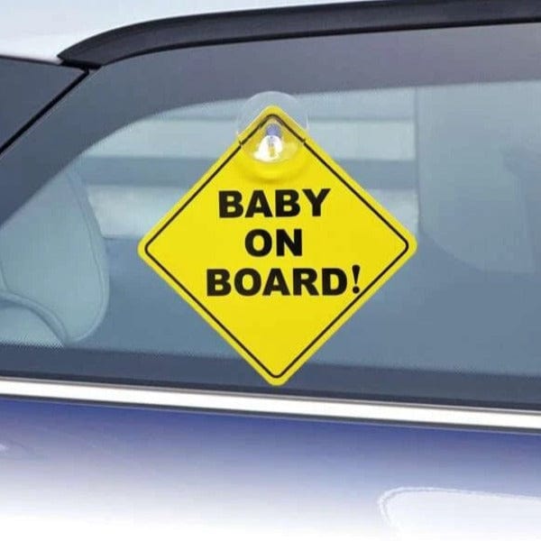 Graphic Safety Sign Car Window Sticker