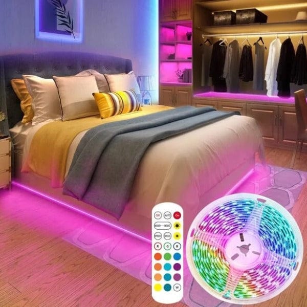 LED RGB Strip Light With App Control Remote 5M