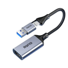 LLANO llano Video Capture Card HDMI to USB 1080P Game Capture Card Recorder Device for Gaming Teaching Conference Broadcasting