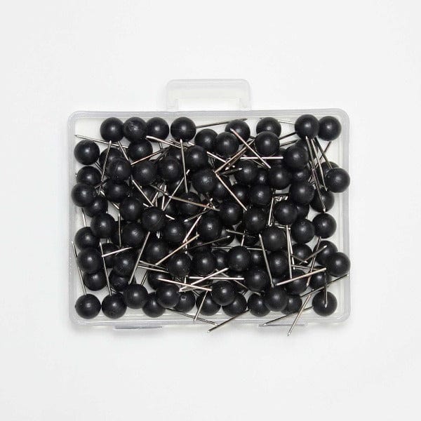 Map Pins - Box of 100 - Black