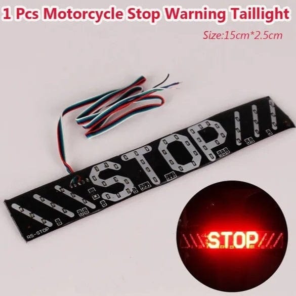 Motorcycle STOP Warning Lamp