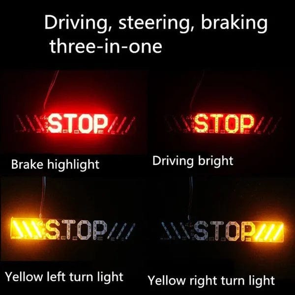 Motorcycle STOP Warning Lamp