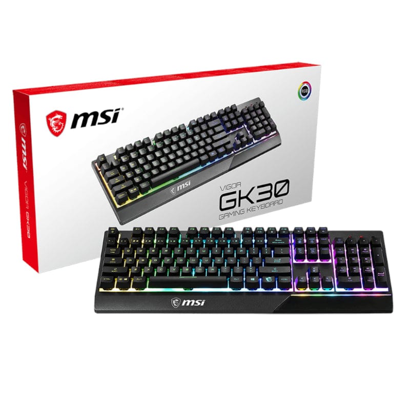 MSI Vigor GK30 RGB Mechanical Gaming Keyboard - Black durban-umhlanga Geekware-tech