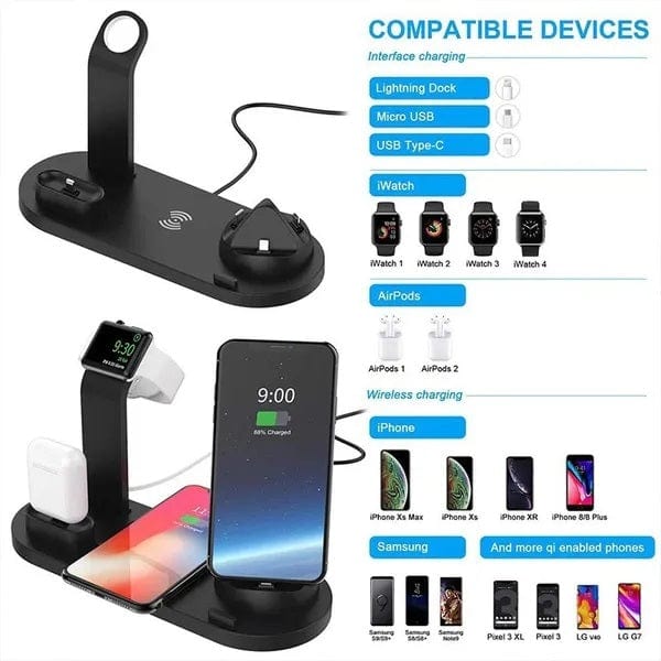 Multifunction Rotatable Docking Station 3 in 1 For Android