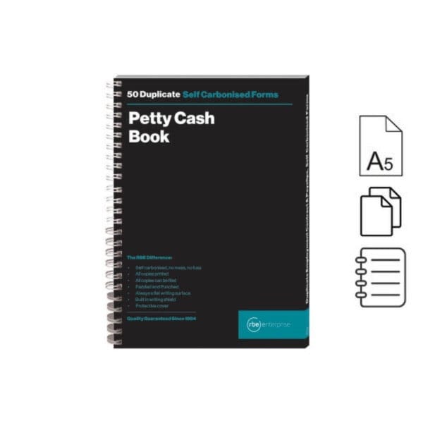 RBE A5 Duplicate Petty Cash Book 3 To View