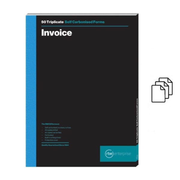 RBE Triplicate A5 Tax Invoice 50 Page