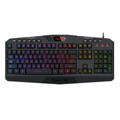 REDRAGON HARPE PRO Membrane|RGB Backlit|12 Multimedia Keys|19 Non-Conflict Gaming Keyboard - Black